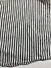 Audrey 3+1 100% Cotton Stripes Silver Long Sleeve Blouse Size Sm - Med - photo 3