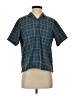 Marmot 100% Polyester Plaid Blue Short Sleeve Blouse Size S - photo 1