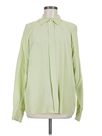 Luca Luca Long Sleeve Silk Top (view 1)