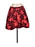 Ambiance 100% Polyester Floral Red Casual Skirt Size 13 - photo 1