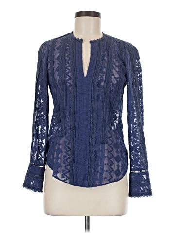 Rebecca Taylor Long Sleeve Silk Top (view 1)