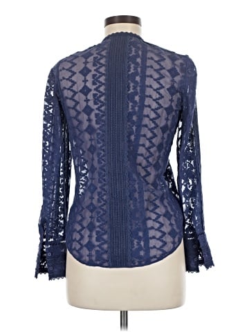 Rebecca Taylor Long Sleeve Silk Top (view 2)