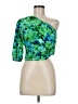 Unbranded 100% Polyester Green 3/4 Sleeve Blouse Size M (estimated) - photo 1