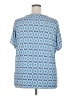 Croft & Barrow Plus Blue Short Sleeve Blouse Size XXL (estimated) - photo 2