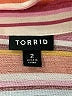 Torrid Stripes Orange Short Sleeve Blouse Size 2X Plus (2) - photo 7