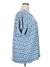 Croft & Barrow Plus Blue Short Sleeve Blouse Size XXL (estimated) - photo 4