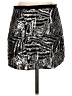 Theory 100% Silk Silver Silk Skirt Size 0 - photo 2