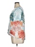 Chico's 100% Polyester Floral Blue Short Sleeve T-Shirt Size XL - photo 5