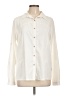 WHITE SIERRA Solid Ivory Long Sleeve Blouse Size L - photo 1