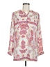 Violet & Claire 100% Polyester Paisley Ivory Long Sleeve Blouse Size M - photo 1
