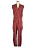 Zero + Maria Cornejo Stripes Burgundy Jumpsuit Size 8 - photo 1