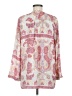 Violet & Claire 100% Polyester Paisley Ivory Long Sleeve Blouse Size M - photo 2