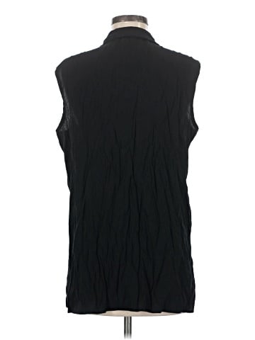 Kathie Lee Sleeveless Button-Down Shirt (view 2)