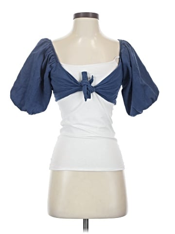 Blue Blush Short Sleeve Top (view 1)