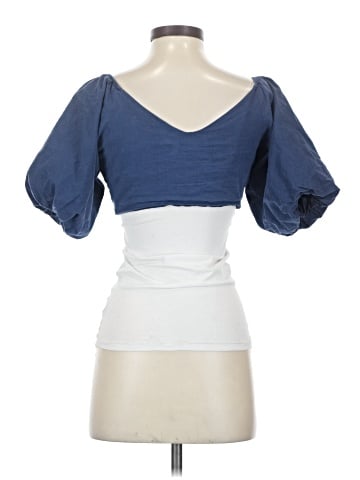 Blue Blush Short Sleeve Top (view 2)