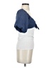 Blue Blush 100% Cotton Blue Short Sleeve Top Size S - photo 4