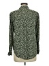 Blue Sol 100% Rayon Animal Print Green Long Sleeve Blouse Size M - photo 2
