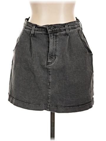Just Black Denim Skirt (view 1)