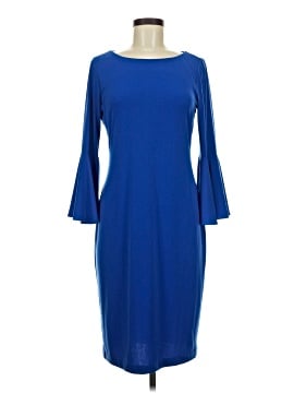 calvin klein royal blue ruffle dress Blue Ruffle Mini Dress | Royal Blue Gameday Dress main image 1