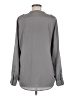 Calvin Klein 100% Polyester Gray Long Sleeve Blouse Size 6 - photo 2