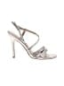 Sam Edelman 100% Leather Metallic Silver Gold Heels Size 9 1/2 - photo 1
