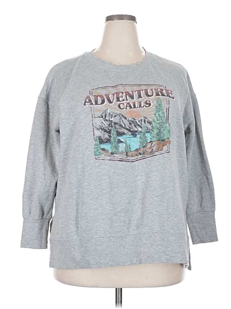 Pre-owned Maurices Sweatshirt In Gray