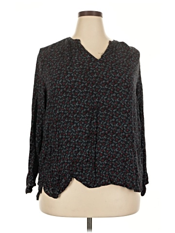 Basic Editions 3/4 Sleeve Blouse (view 1)