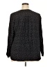 Basic Editions 100% Rayon Floral Black 3/4 Sleeve Blouse Size XXL - photo 2