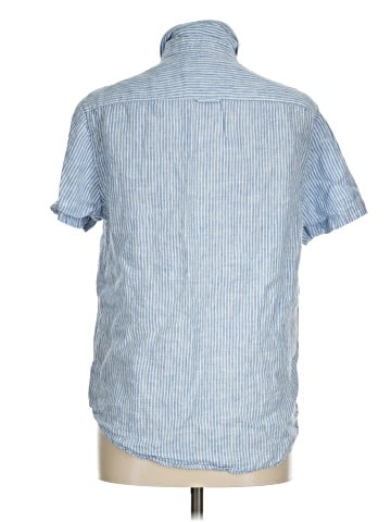 Denim & Flower Short Sleeve Button-Down Shirt (view 2)