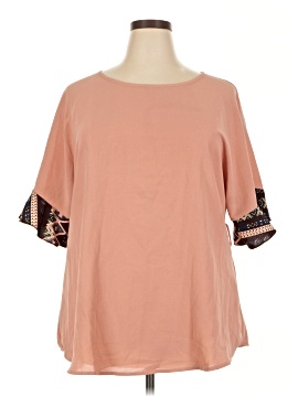 Shein Curve Short Sleeve Top