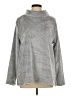 Emily Daniels 100% Polyester Metallic Gray Turtleneck Sweater Size L - photo 1