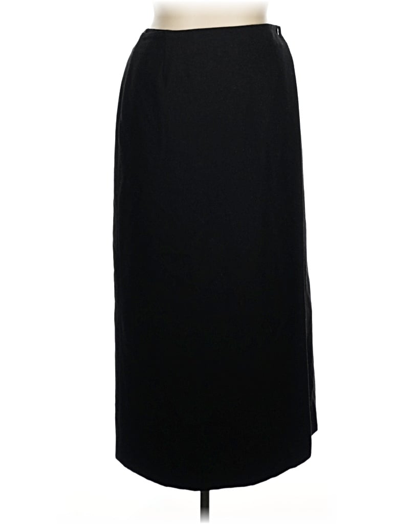 Pre-owned Eddie Bauer Wool Skirt In Black
