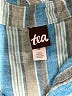 Tea Stripes Green Short Sleeve Button-Down Shirt Size 10 - photo 3
