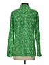 Gap 100% Rayon Print Green Long Sleeve Blouse Size XS - photo 2
