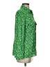 Gap 100% Rayon Print Green Long Sleeve Blouse Size XS - photo 4