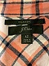 J.Crew 100% Cotton Plaid Pink Long Sleeve Blouse Size 12 - photo 7
