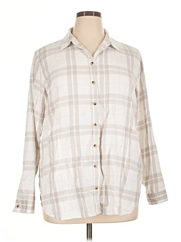 Jachs Girlfriend 3/4 Sleeve Button-Down Shirt (view 1)