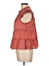 Monteau 100% Polyester Red Pink Short Sleeve Blouse Size L - photo 5