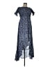 Lulus 100% Polyester Paisley Blue Casual Dress Size L - photo 1