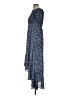 Lulus 100% Polyester Paisley Blue Casual Dress Size L - photo 5