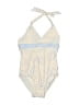 Floatimini Checkered-gingham Ivory Tan One Piece Swimsuit Size 6X (estimated) - photo 1
