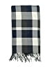 Plush Plaid Gray Blue Scarf One size - photo 2