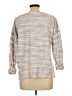 Talbots Jacquard Marled Ombre Stripes Tweed Multi Color Ivory Pullover Sweater Size L - photo 2