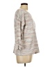 Talbots Jacquard Marled Ombre Stripes Tweed Multi Color Ivory Pullover Sweater Size L - photo 4