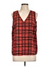 J.Crew Factory Store 100% Polyester Red Sleeveless Blouse Size L - photo 1