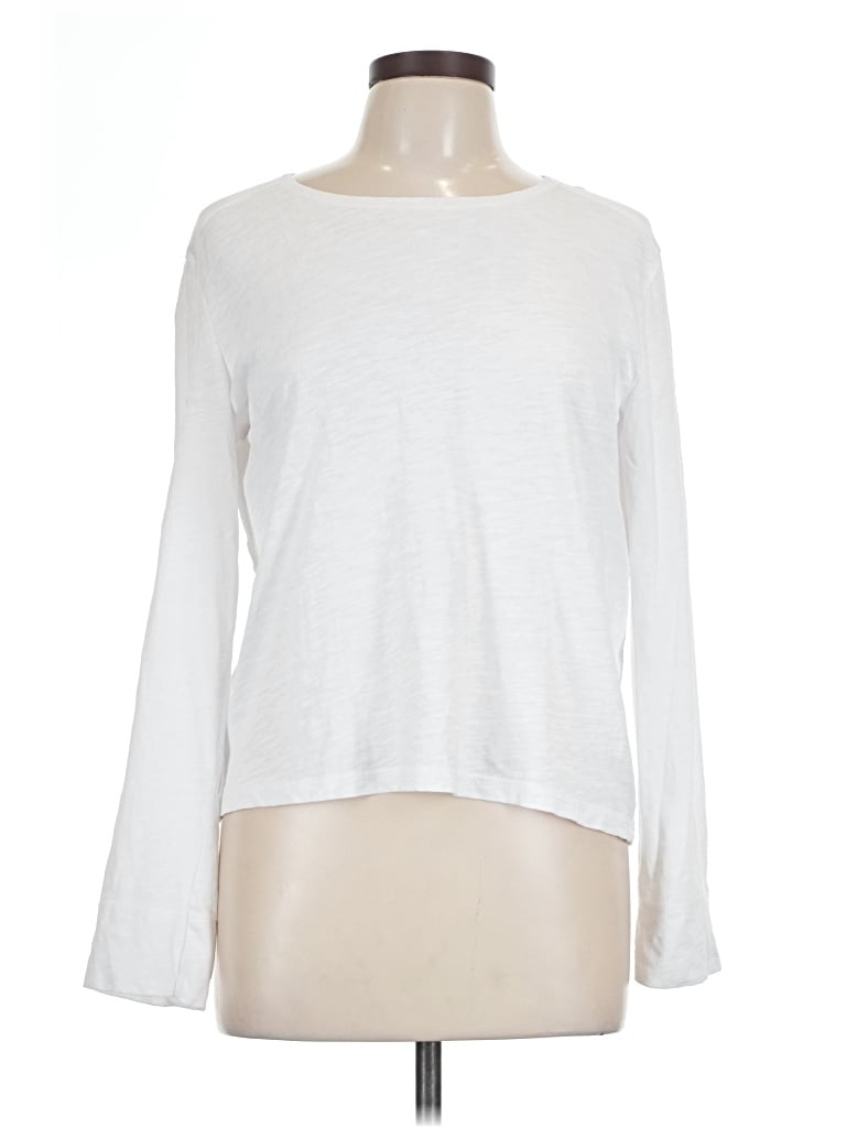 Pre-owned Zara Long Sleeve T-shirt In White