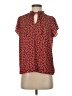 Maison d' Amelie 100% Polyester Red Short Sleeve Blouse Size S - photo 1