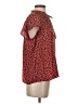 Maison d' Amelie 100% Polyester Red Short Sleeve Blouse Size S - photo 4