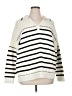 Lane Bryant Stripes Ivory Pullover Sweater Size 18 - 20 Plus - photo 1