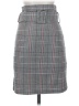 Assorted Brands 100% Polyester Plaid Gray Formal Skirt Size S - photo 1